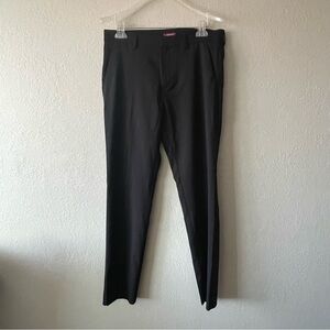 Axist, Mens Black Straight Leg Slash Pockets Dress Pants, Size 32x32